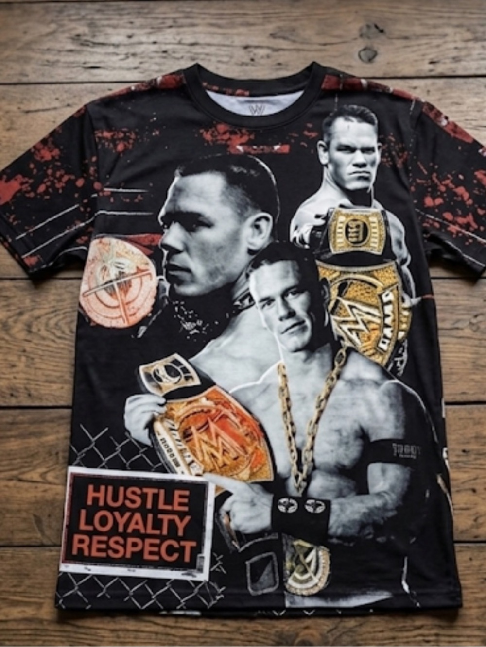 WWF John Cena The Last Champ AOP Men’s Size XL